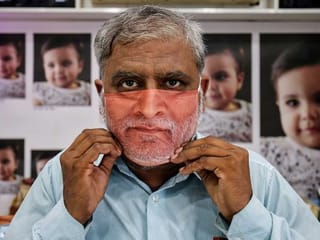 COVID-19: Creepy custom 'face' masks for sale in India