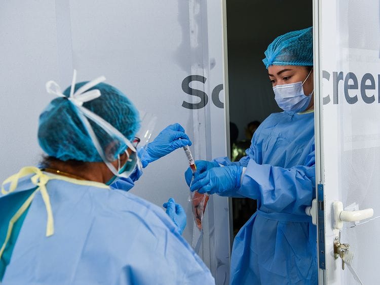 COVID-19 in UAE ; swab test, 