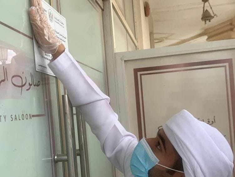Several salons were ordered to close down in Sharjah
