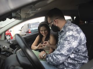 Brazilians say 'I do' at drive-thru weddings to avoid COVID-19