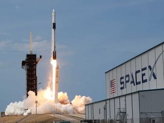 SpaceX ship blasts off with 2 NASA astronauts