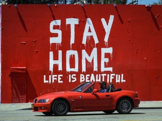 Pandemic art: Street art offers beauty, a laugh, some hope