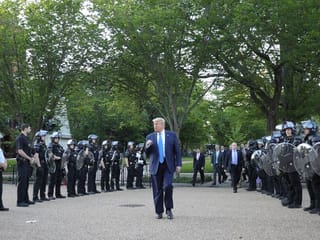 George Floyd: Trump vows to end protests as tear gas fired on White House protesters