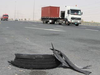 Dh500 fine for driving with faulty tyres in Abu Dhabi