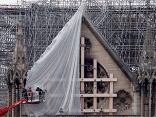 Building works re-start in Paris' fire-ravaged Notre Dame