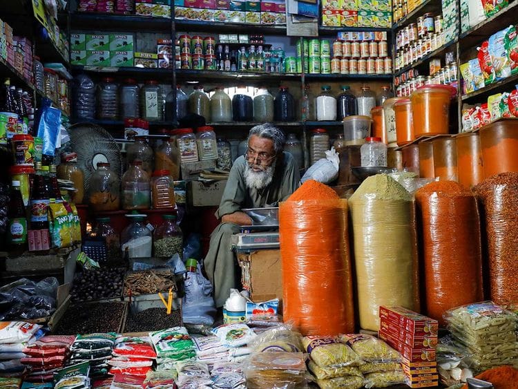 Karachi shopkeeper spices