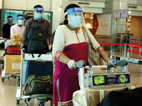 Passengers queue for repatriation flights in Dubai. Picture for illustrative purposes. 