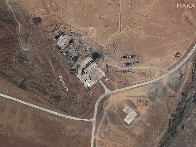 Maxar WorldView-3 satellite image  PLA india china border