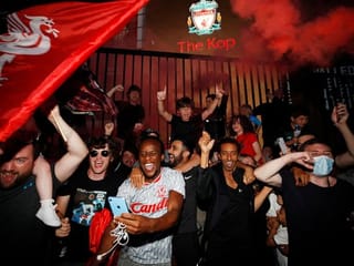 Party time at Anfield as Liverpool win English Premier League title