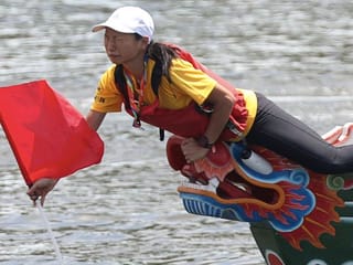 Photos: Taiwan's dragon boat races among few to be held this year