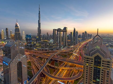 Dubai, at night