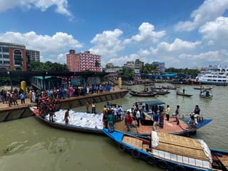 In pictures: Ferry capsizes in Bangladesh river, many killed