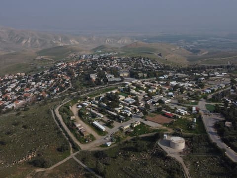This February 18, 2020 file photo  shows a view of the illegal West Bank colony of Ma'ale Efraim on the hills of the Jordan Valley. 