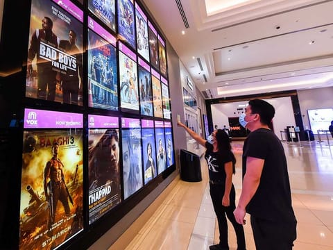 Cinema-goers at at City Centre Sharjah on 24 June 2020. 