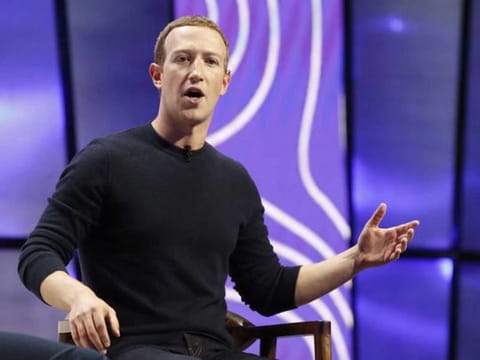 Mark Zuckerberg, chief executive officer and founder of Facebook Inc., speaks during the Silicon Slopes Tech Summit in Salt Lake City in January 2020. 