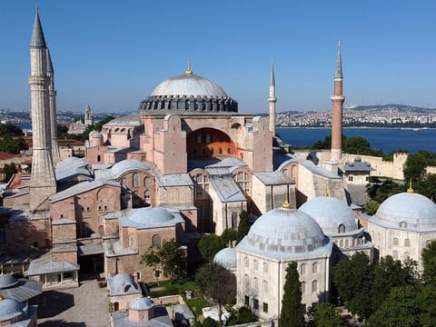 Hagia Sophia or Ayasofya, a UNESCO World Heritage Site, that was a Byzantine cathedral before being converted into a mosque which is currently a museum, is seen in Istanbul, Turkey, June 28, 2020.