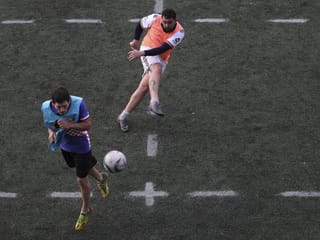 Human foosball: New form of soccer developed for pandemic