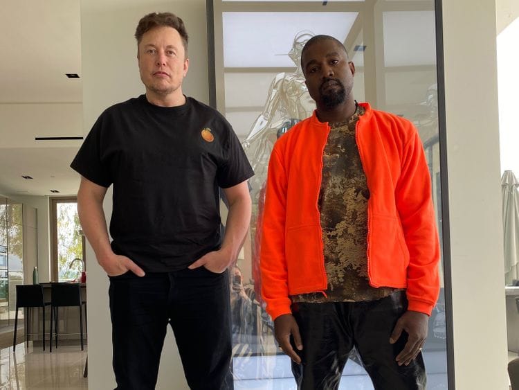 Elon Musk and Kanye West