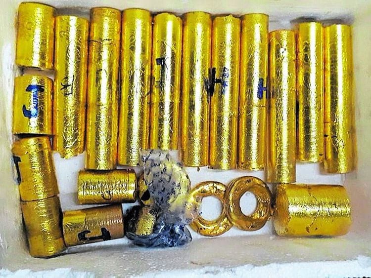 The smuggled gold weighed over 30-kg