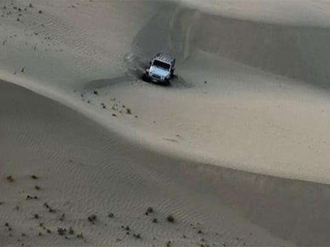 An elderly Emirati man was rescued from the Abu Dhabi desert on July 6, 2020. 
