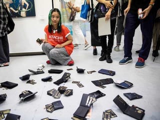 Up for grabs: Tokyo art exhibit invites theft