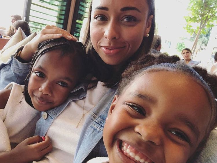 Dunya Al Hasher and her daughters