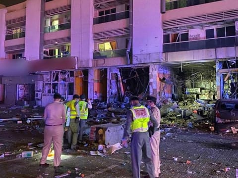 The Al Qusais restaurant where the gas leak occurred 