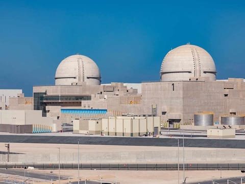 A view of the Barakah plant units 1 and 2