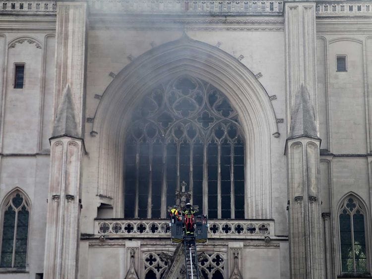  Gothic St. Peter and St. Paul Cathedral, in Nantes
