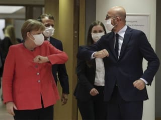 COVID -19: European summit has a different look with masked up world leaders

