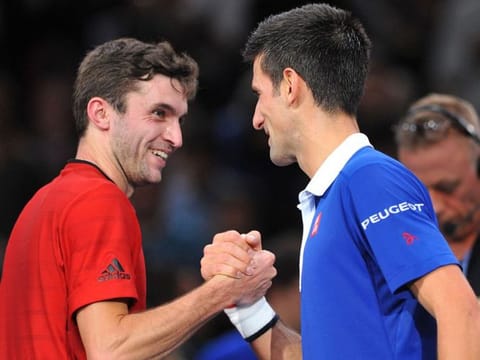 Gilles Simon with 'middle-aged' Novak Djokovic