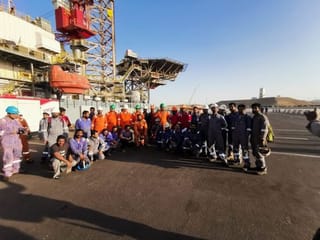 Over 100 stranded UAE workers airlifted home after months in Saudi port
