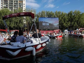 Photos: Movie magic as Paris turns the river Seine into open-air cinema