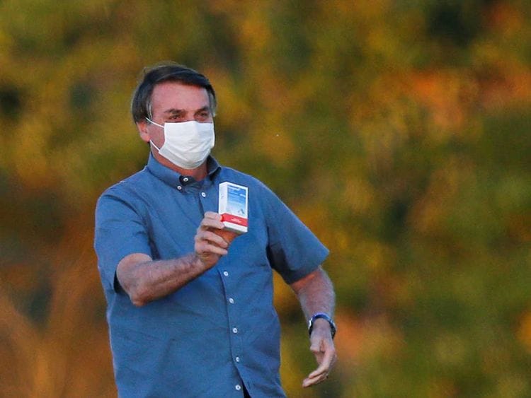 Brazil's President Jair Bolsonaro chloroquine