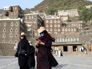 Photos: Domestic tourists flock to Saudi Arabia's Rijal Almaa