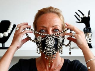 Sensible and chic: The $185 luxury face mask from Belgium