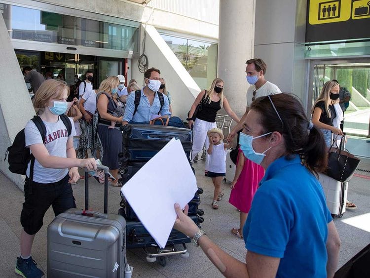 Palma de Mallorc Spain tourists coronavirus