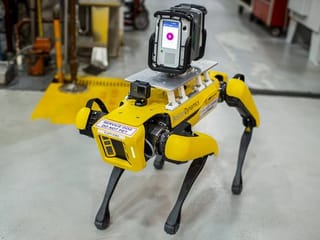 Meet Fluffy, a robot dog trained by Ford!