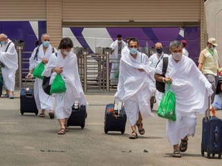 Eid Al Adha 2020: First time scenes from Haj show pilgrims with masks and social distancing at Mount Arafat