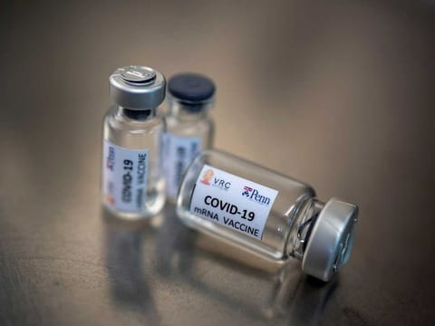 Phials of an mRNA type vaccine candidate for COVID-19 at Chulalongkorn University in Bangkok, Thailand (File)