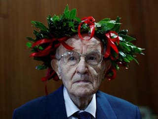 Knowledge a 'treasure' for Italy's oldest student, who graduates at 96
