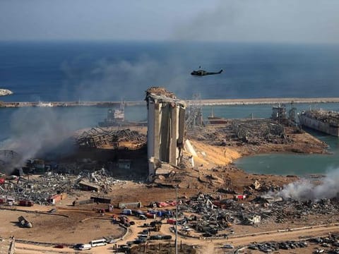 The silos, located less than 250 feet from the blast’s epicentre, acted as a shield for the western part of the city, and stayed standing.