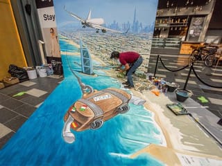 In Dubai, City Walk turns into live Canvas 3D Art Festival