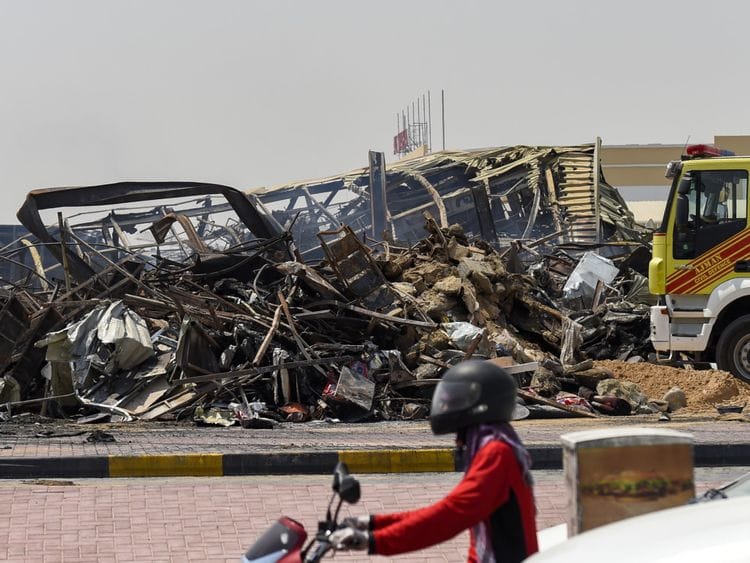 NAT AFTERMATH AJMAN FIRE 1-1596704941583