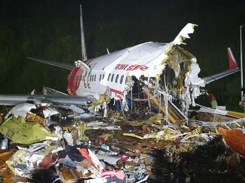 Dubai-Kerala plane crash: Air India Express plane skids off runway in India