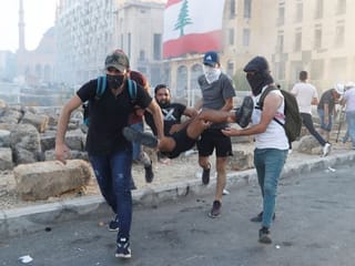 Scenes of protests from the streets of Beirut in Lebanon 