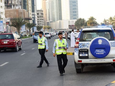 Sharjah Police officers on duty. Photo used for illustrative purposes only.