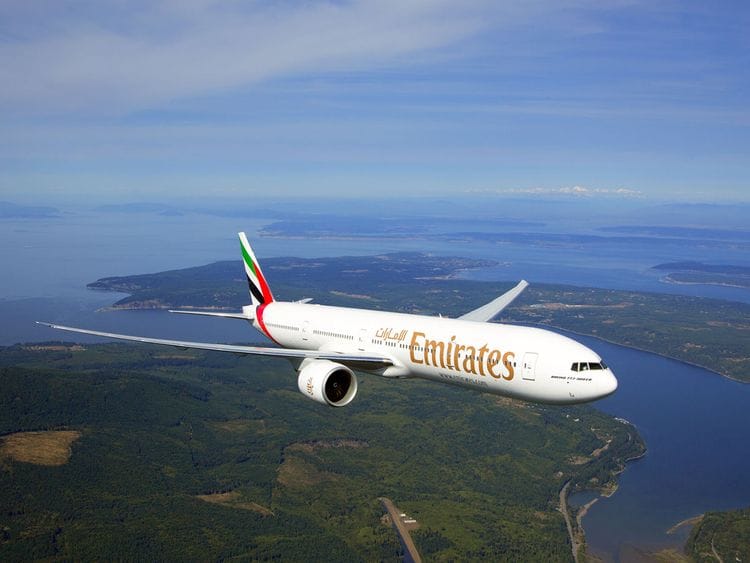 Stock Emirates airlines aircraft