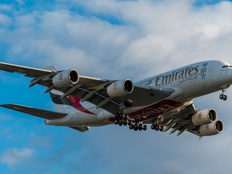 Stock Emirates airlines aircraft