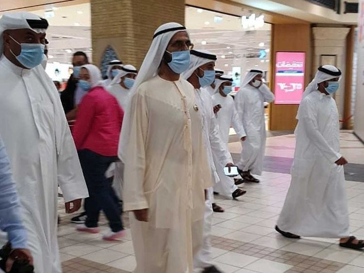 Sheikh Mohammed paid a surprise visit to Ibn Battuta Mall 